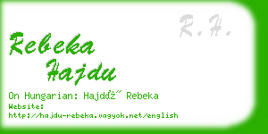 rebeka hajdu business card